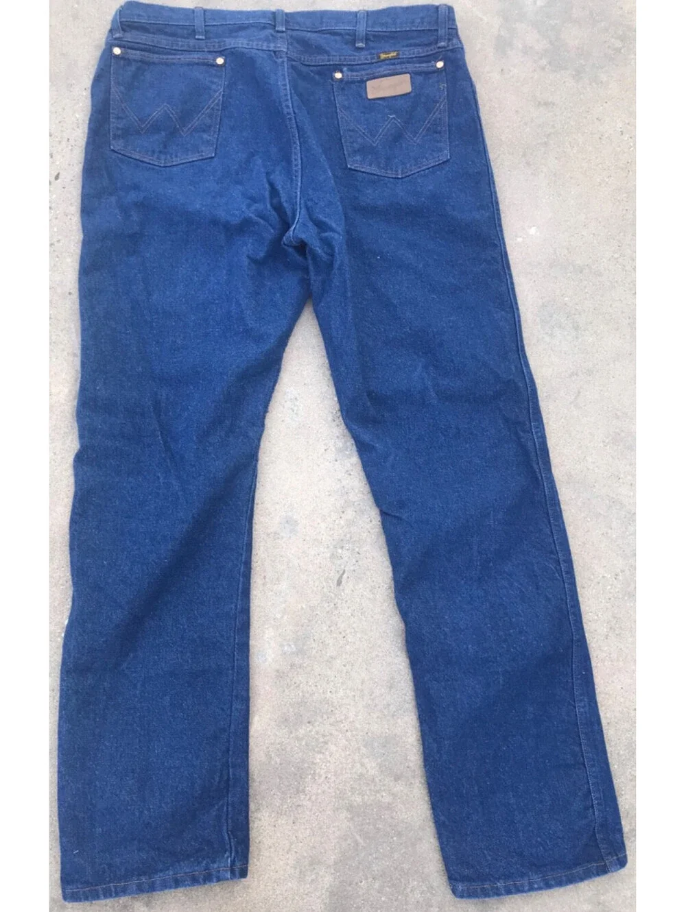 Vintage Wrangler Jeans 13MWZ Regular Fit Denim Blue Jeans Western Mens 42x34